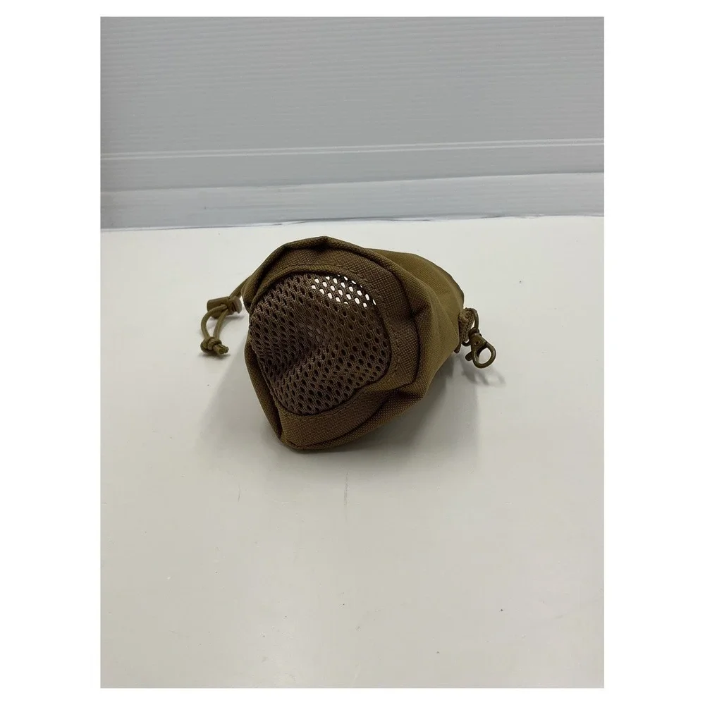 Tactical Utility Pouch Coyote Tan Drawstring Mesh Bottom‎ 7